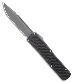 Guardian Tactical Scout S/E OTF Automatic Knife Gray/CF (3.5" Stonewash)