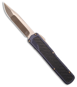 Guardian Tactical Scout S/E OTF Automatic Knife Gray/CF (3.5" Bronze)