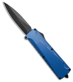 Daggerr Knives Koschei Double Action OTF Knife Blue Aluminum (3.5" Black)