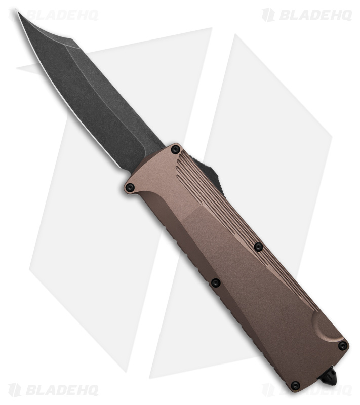 Daggerr Knives Koschei Double Action OTF Knife Bronze Aluminum (3.5" Black)