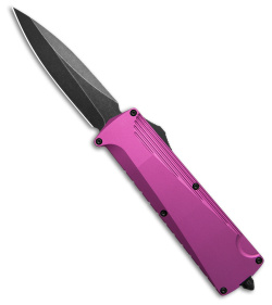 Daggerr Knives Koschei Double Action OTF Knife Purple Aluminum (3.5" Black)