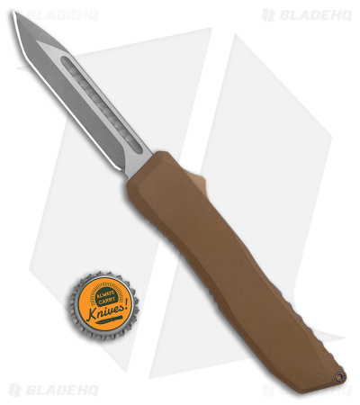 EOS Harpoon OTF Automatic Knife Tanto Bronze Alum/Flame (3.75" Stonewash)