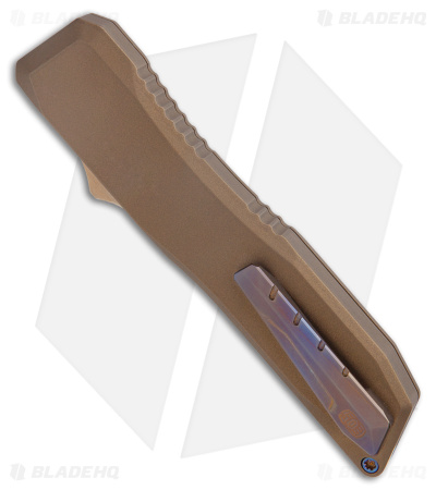EOS Harpoon OTF Automatic Knife Tanto Bronze Alum/Flame (3.75" Stonewash)
