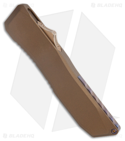EOS Harpoon OTF Automatic Knife Tanto Bronze Alum/Flame (3.75" Stonewash)