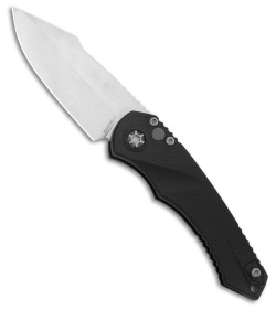 Heretic Knives Mini Pariah S/E Automatic Knife Black Polymer (3.3" SW)