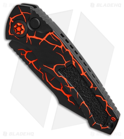 Heretic Knives Pariah Auto Knife UV Magma Orange (3.8" Magma Orange)