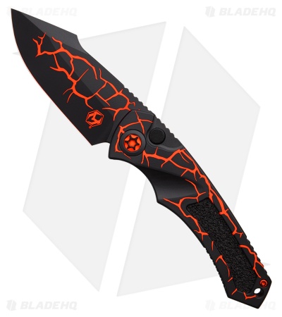 Heretic Knives Pariah Auto Knife UV Magma Orange (3.8" Magma Orange)