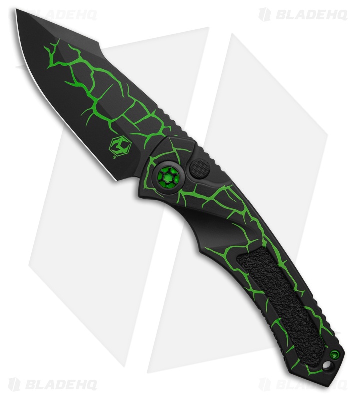 Heretic Knives Pariah Auto | UV Toxic Green
