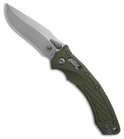 Microtech Amphibian Ram-Lok Knife Frag OD Green G-10 (3.9" Stonewash)