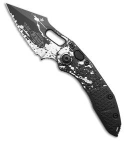 Microtech Stitch-A S/E Automatic Knife Battle Ready (3.75" Black Full Serr)