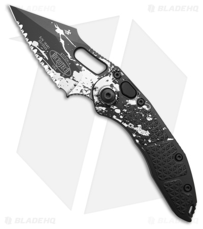 Microtech Stitch-A S/E Automatic Knife Battle Ready (3.75" Black Full Serr)