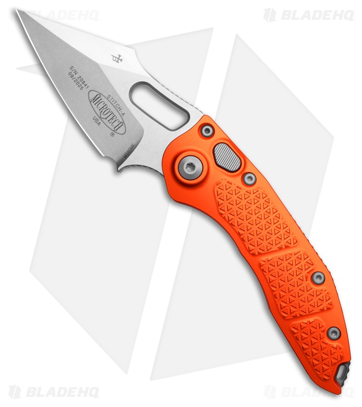 Microtech Stitch S/E Automatic Knife | Orange | SW Plain