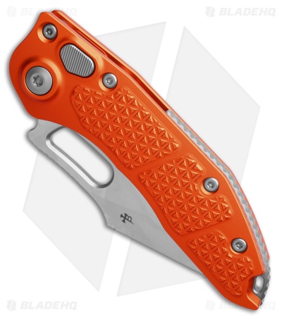 Microtech Stitch Automatic Knife Orange Aluminum (3.75" Stonewashed)