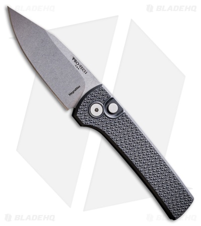 Pro-Tech Chavez Scapegoat Compact Auto Knife Carbide Textured Black Al (3.2" SW)