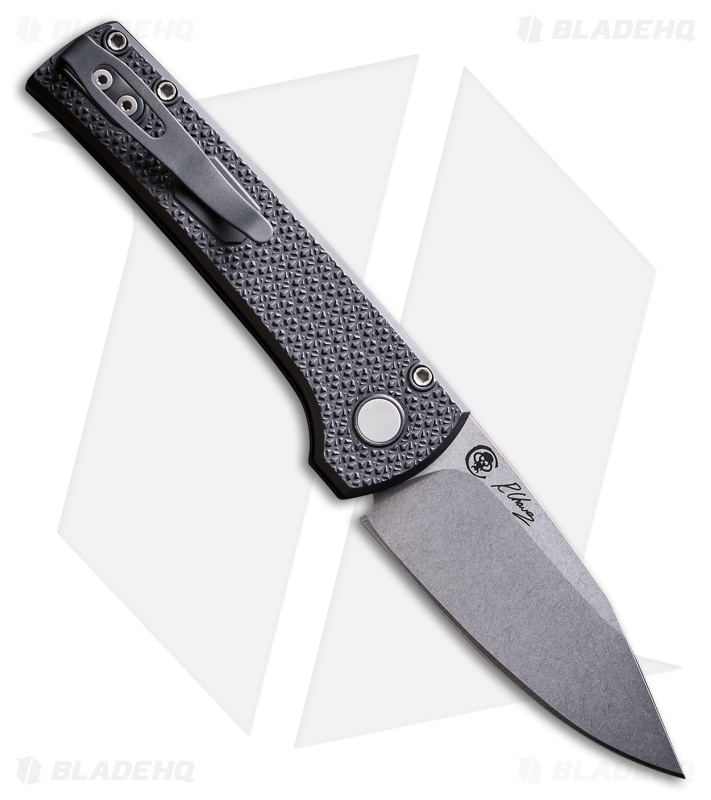 Pro-Tech Chavez Scapegoat Compact Auto Knife Carbide Textured Black Al (3.2" SW)