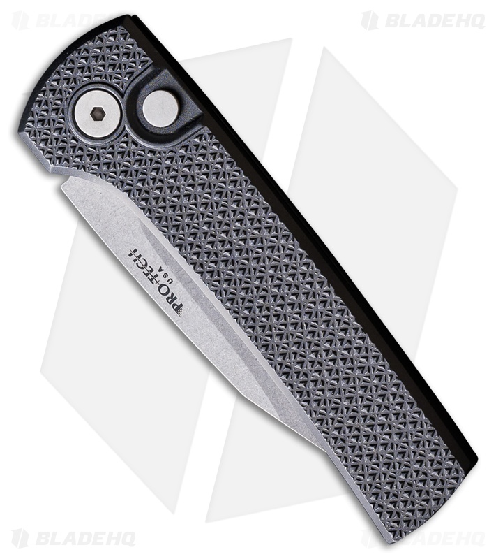 Pro-Tech Chavez Scapegoat Compact Auto Knife Carbide Textured Black Al (3.2" SW)
