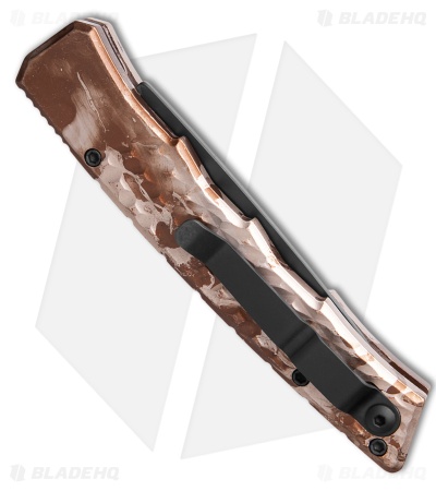 Piranha Crossfire Automatic Knife Camo Aluminum (3.1" Black) P-23CT