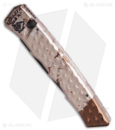 Piranha Crossfire Automatic Knife Camo Aluminum (3.1" Black) P-23CT