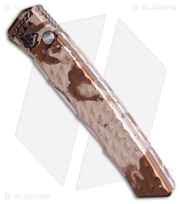 Piranha Crossfire Automatic Knife Camo Aluminum (3.1" Mirror) P-23C