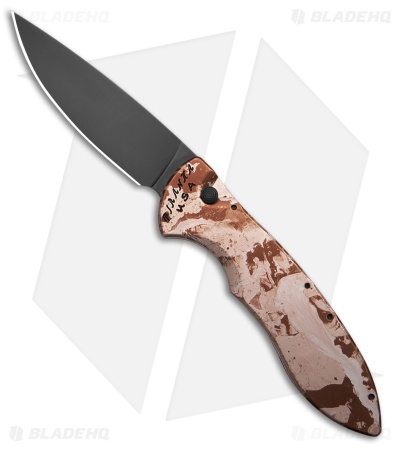 Piranha Fusion Automatic Knife Camo Aluminum (3.5" Black)