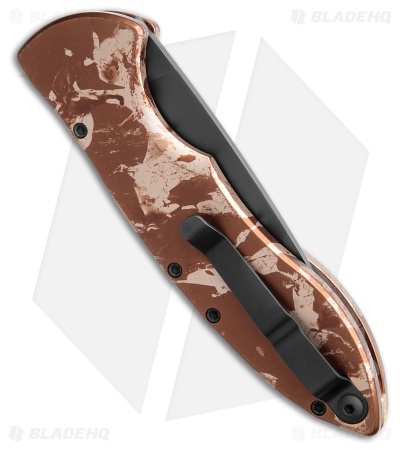 Piranha Fusion Automatic Knife Camo Aluminum (3.5" Black Serr)