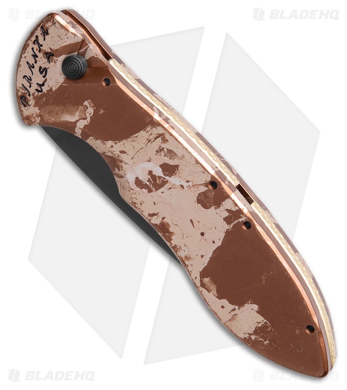 Piranha Fusion Automatic Knife Camo Aluminum (3.5" Black Serr)
