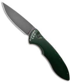 Piranha Fusion Automatic Knife Green Aluminum (3.5" Black)