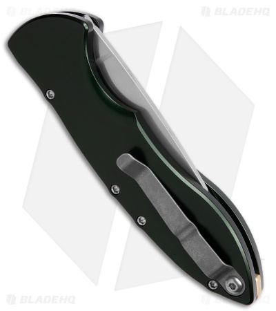 Piranha Fusion Automatic Knife Green Aluminum (3.5" Satin)