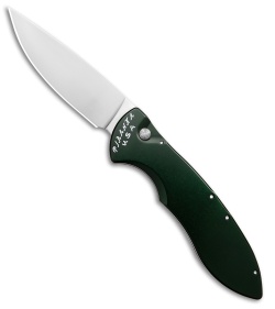 Piranha Fusion Automatic Knife Green Aluminum (3.5" Satin)