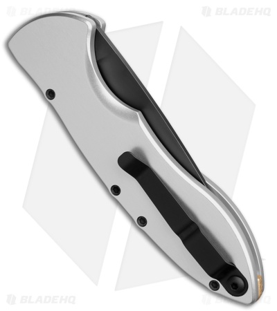 Piranha Fusion Automatic Knife Silver Aluminum (3.5" Black Serr)