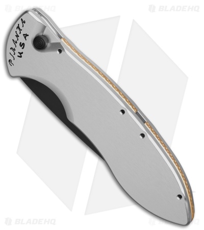 Piranha Fusion Automatic Knife Silver Aluminum (3.5" Black Serr)