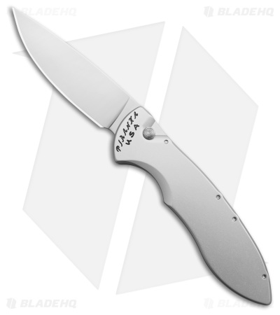 Piranha Fusion Automatic Knife Silver Aluminum (3.5" Satin)