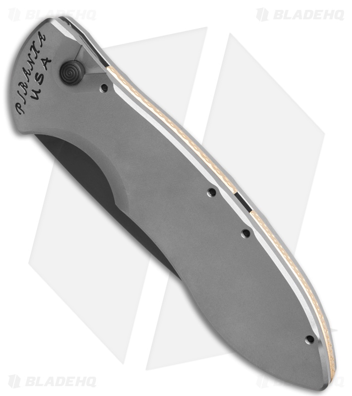 Piranha Fusion Automatic Knife Titanium (3.5" Black)