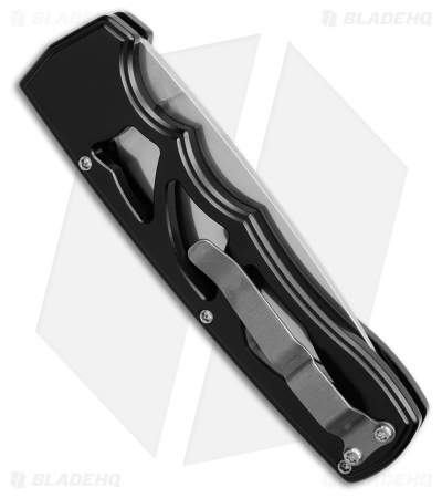 Piranha MagnaRaptor Automatic Knife Black Aluminum (3.4" Mirror)