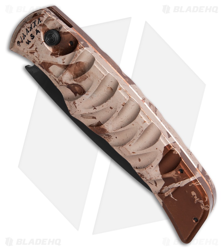 Piranha Paradox Automatic Knife Camo Aluminum (3.1" Black Serrated) P-24CTS