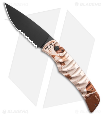 Piranha Paradox Automatic Knife Camo Aluminum (3.1" Black Serrated) P-24CTS