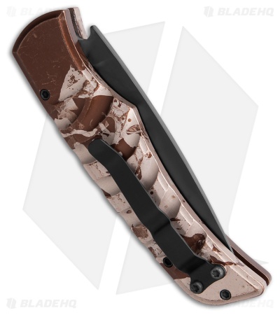 Piranha Paradox Automatic Knife Camo Aluminum (3.1" Black) P-24CT