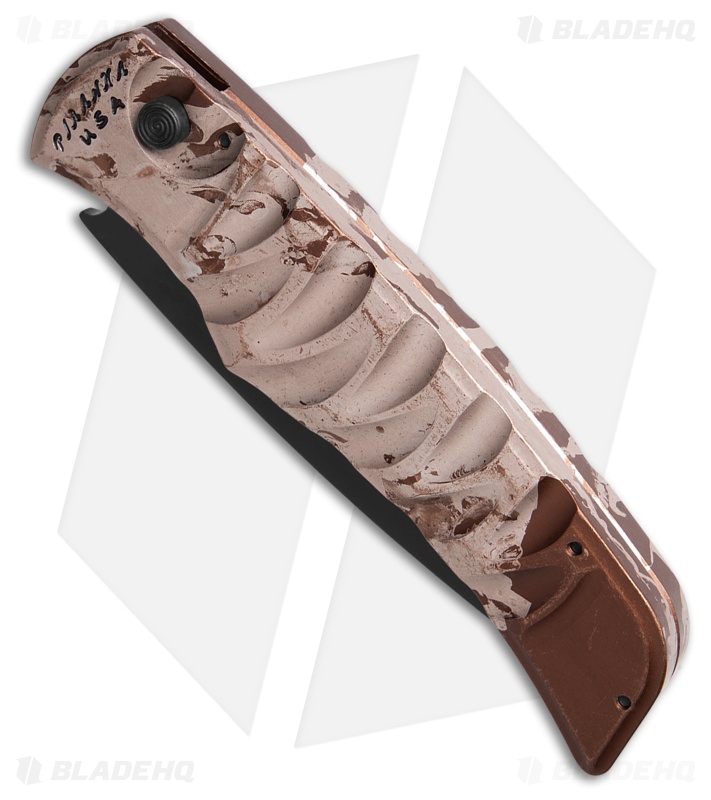 Piranha Paradox Automatic Knife Camo Aluminum (3.1" Black) P-24CT