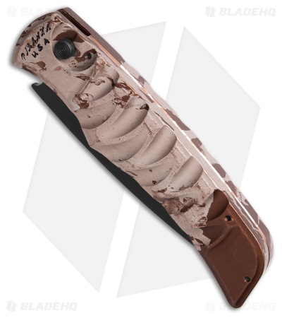 Piranha Paradox Automatic Knife Camo Aluminum (3.1" Black) P-24CT