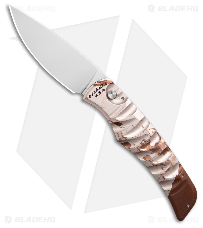 Piranha Paradox Automatic Knife Camo Aluminum (3.1" Mirror) P-24C