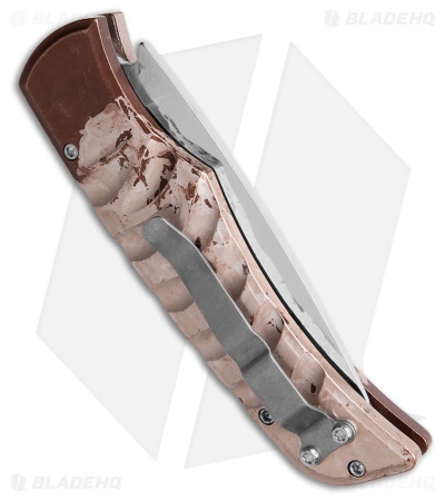 Piranha Paradox Automatic Knife Camo Aluminum (3.1" Mirror) P-24C