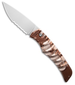 Piranha Paradox Automatic Knife Camo Aluminum (3.1" Mirror Serrated) P-24CS
