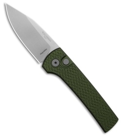 Pro-Tech Chaves Scapegoat Compact Auto Knife Carbide Textured Green Al (3.2" SW)