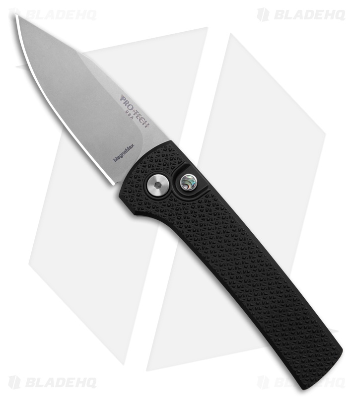 Pro-Tech Chavez Scapegoat Compact Automatic Knife Textured Black Al (3.2" SW)