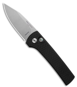 Pro-Tech Chavez Scapegoat Compact Automatic Knife Textured Black Al (3.2" SW)