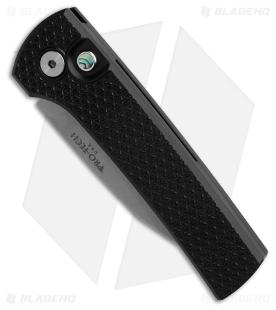 Pro-Tech Chavez Scapegoat Compact Automatic Knife Textured Black Al (3.2" SW)