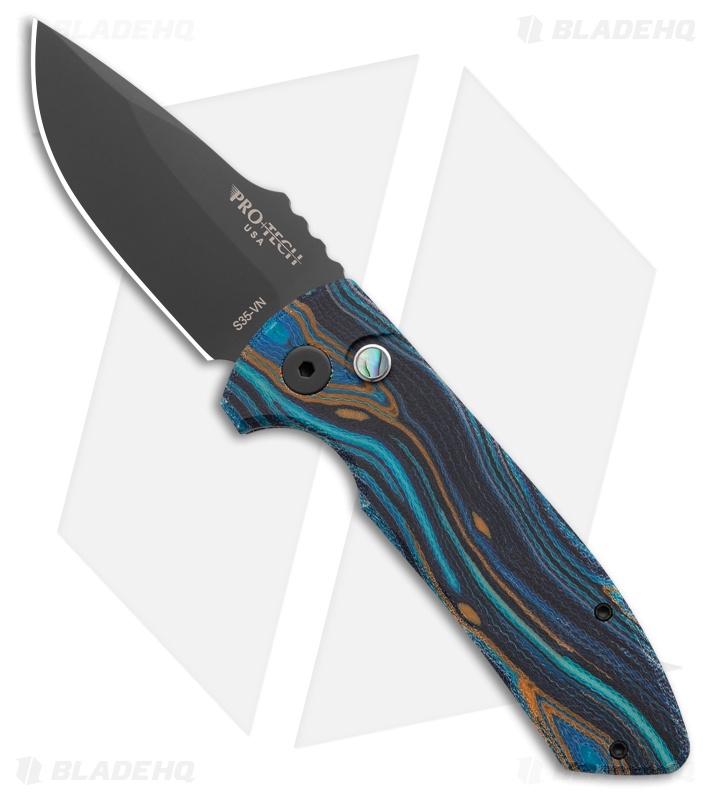 Pro-Tech Custom SBR Automatic Knife Starry Night G-Carta (2.6" DLC S35VN)