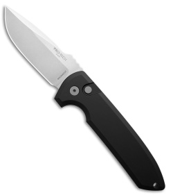 Pro-Tech Les George Rockeye Automatic Knife Black Aluminum (3.5" SW MagnaCut)