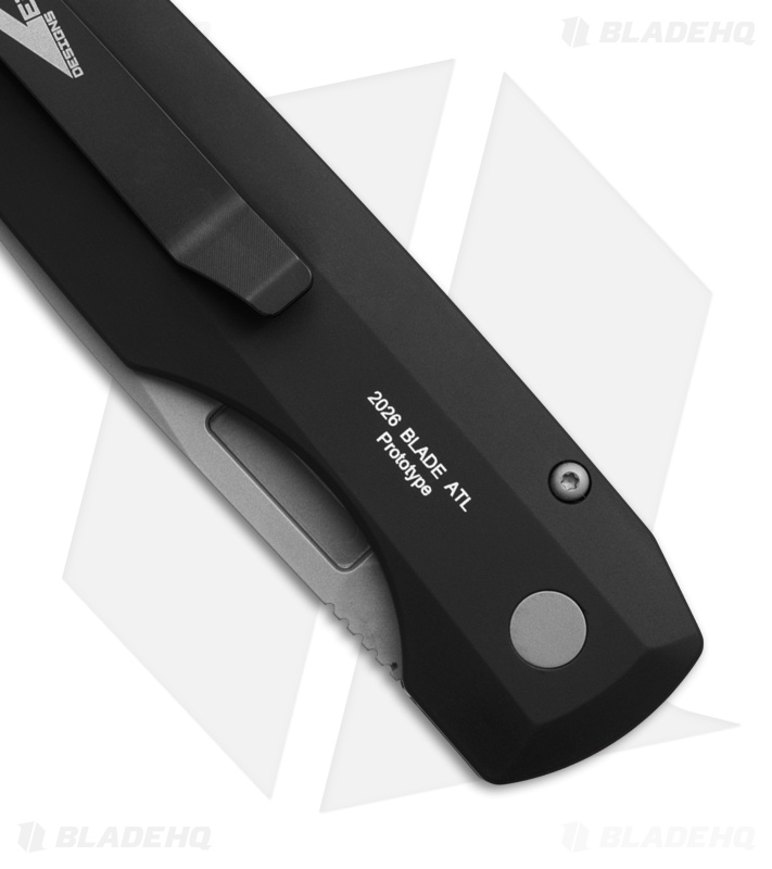 Vero Engineering + Pro-Tech Synapse 2 Automatic Knife Black Aluminum (3.5"  BB)