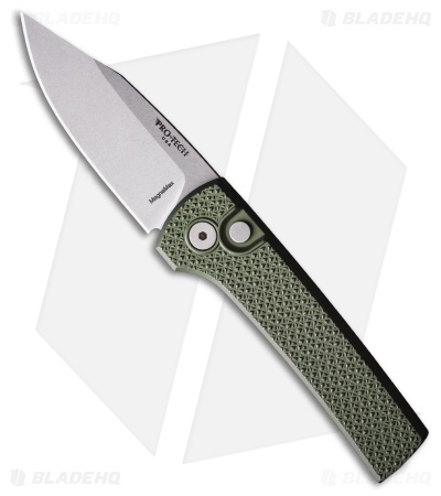Pro-Tech Chaves Scapegoat Compact Auto Knife Carbide Textured Green Al (3.2" SW)